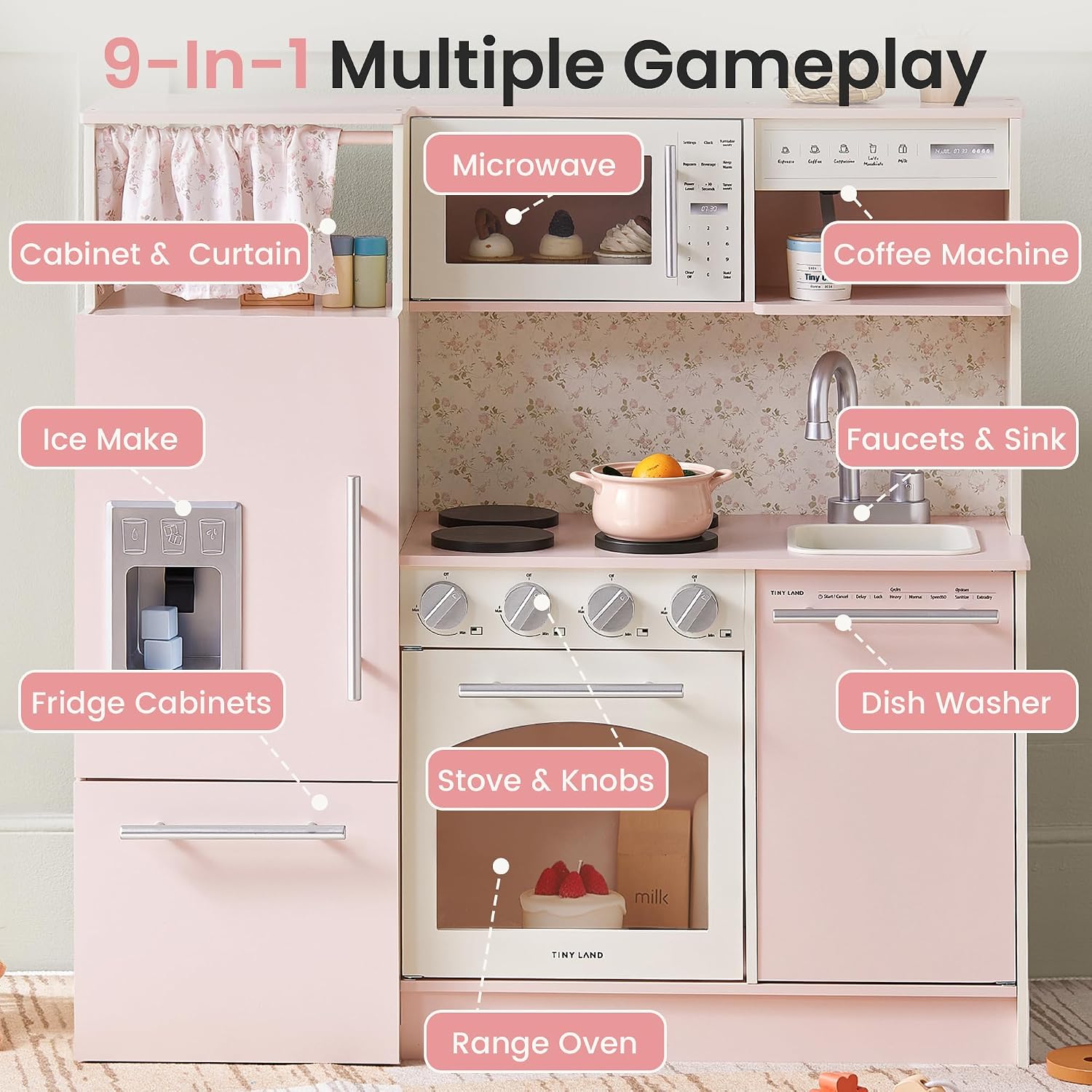 Thumbnail 1 de Tiny Land Play Kitchen for Kids 3+