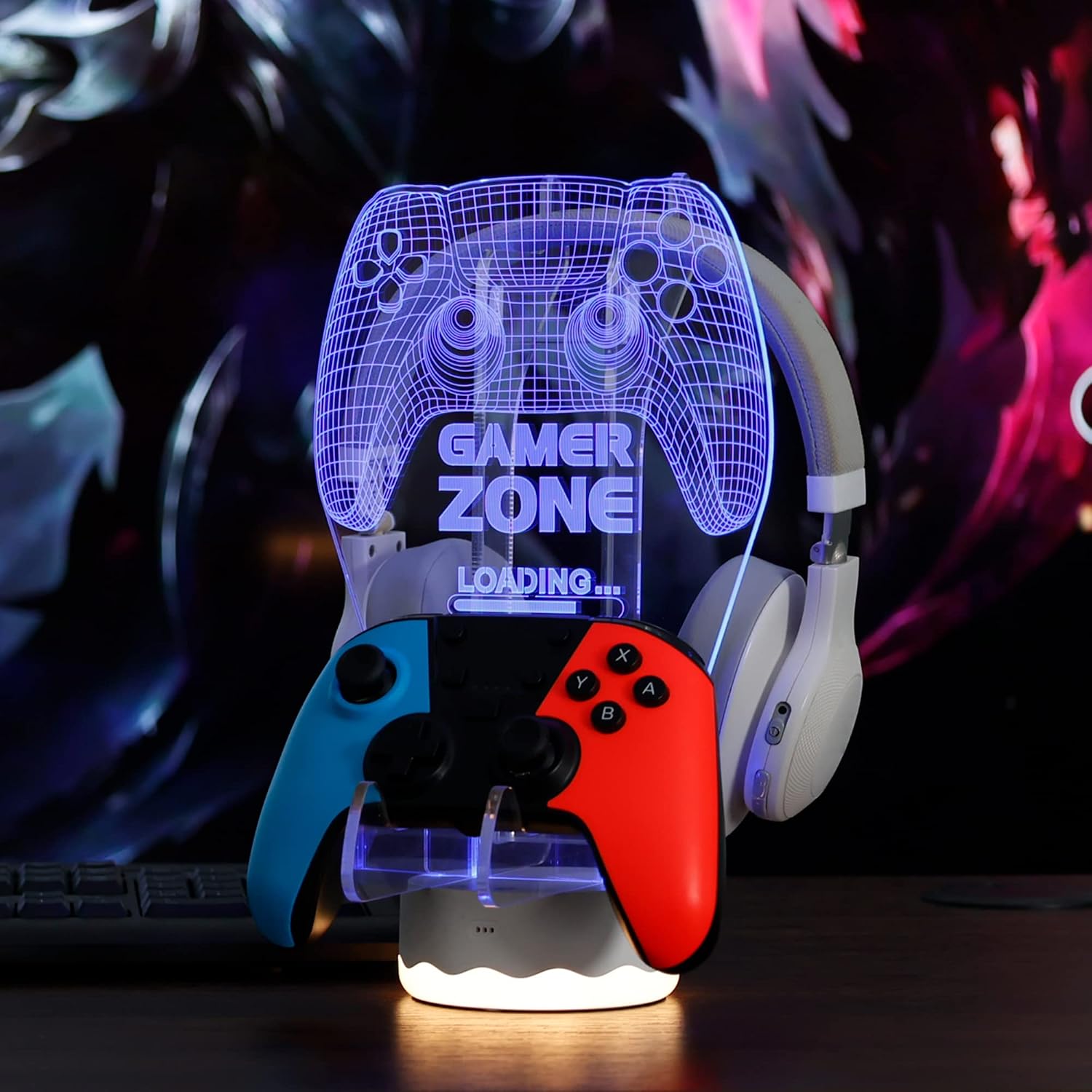 Thumbnail 5 de Light up Headphone Controller Stand 16 colours