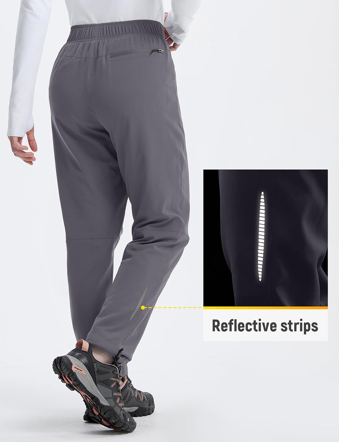 Thumbnail 6 de baleaf Women's Fleece-Lined Hiking Pants, Water-Resistant Softshell with Zip Pockets