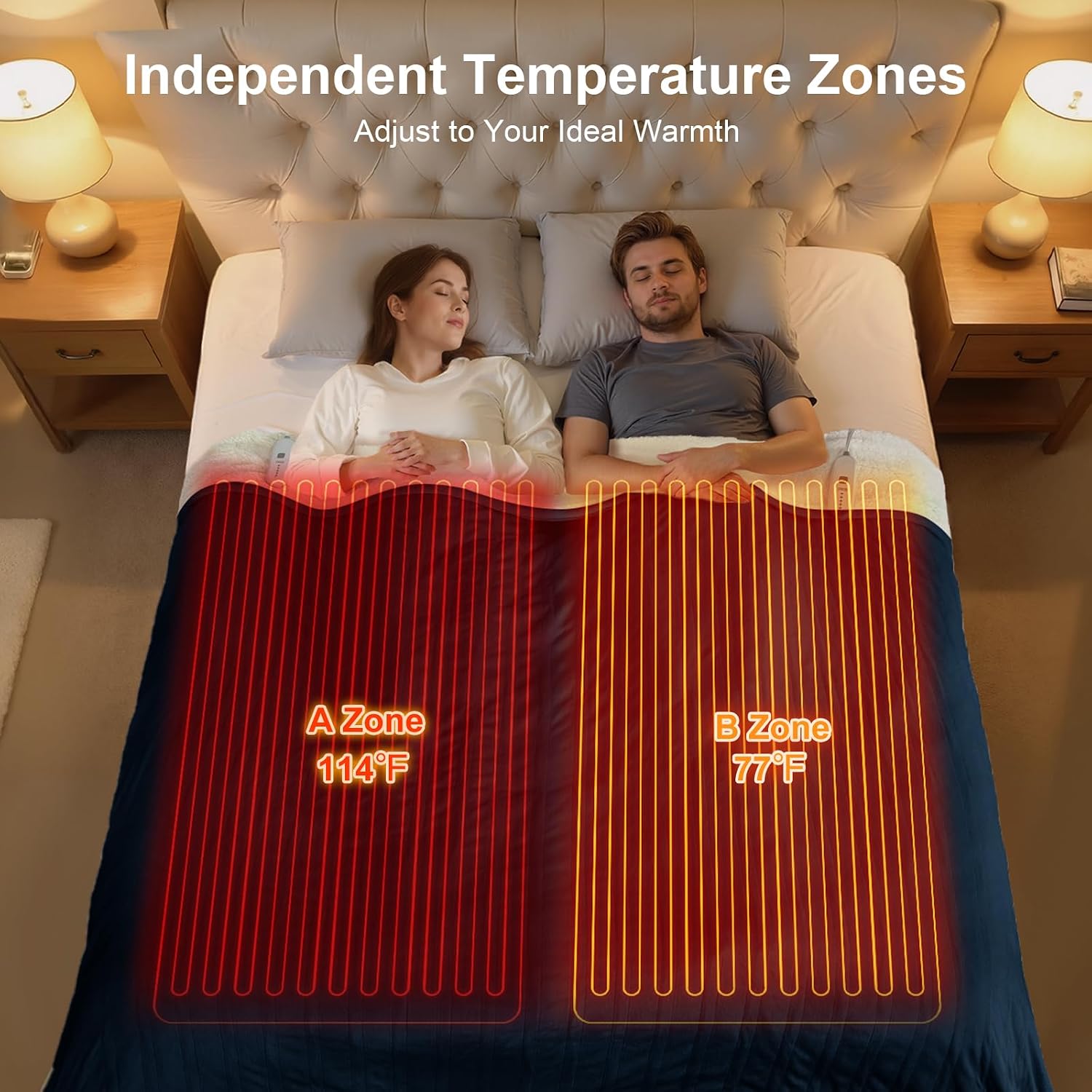 Detalle 2 de FVERWAG Heated Blanket, Queen Size