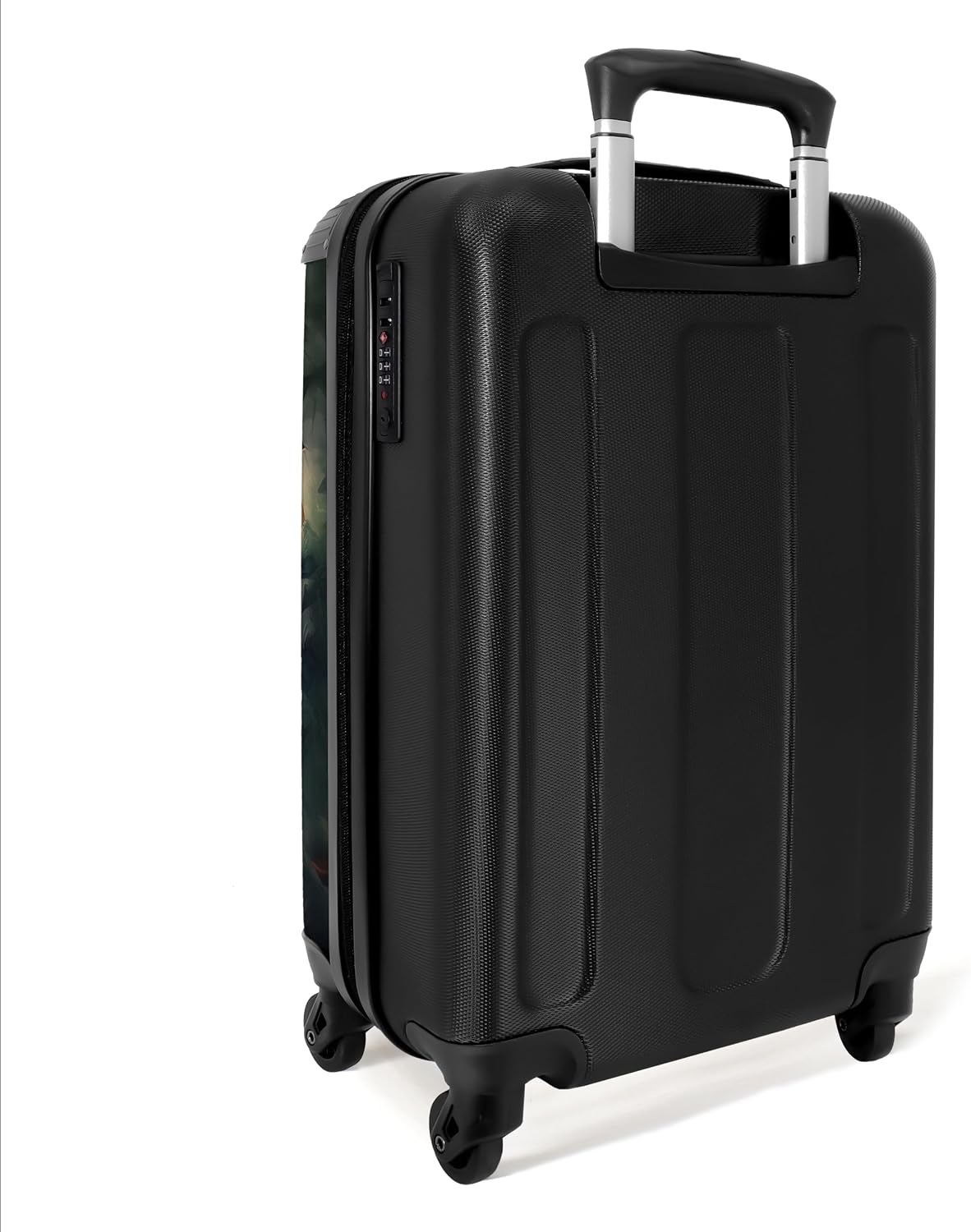 Detalle de Valigia Bagaglio a Mano NoBoringSuitcases.com 55x40x20 cm Trolley Tucani Giungla (Verde) con serratura a combinazione