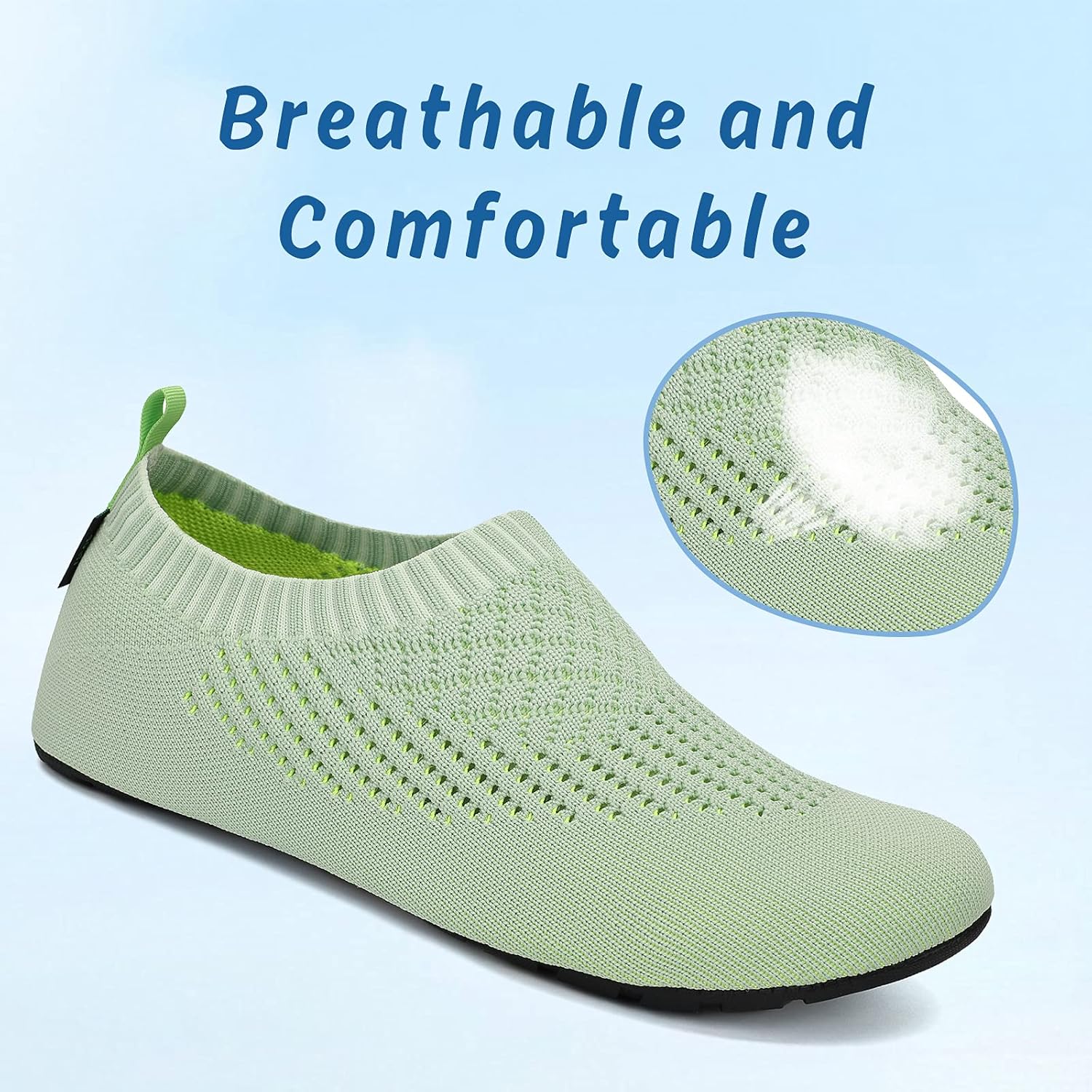 Detalle 2 de SAGUARO Unisex Badeschuhe – Wasserschuhe für Damen und Herren, Schnell Trocken, rutschfeste Sohle (EU 37–47)