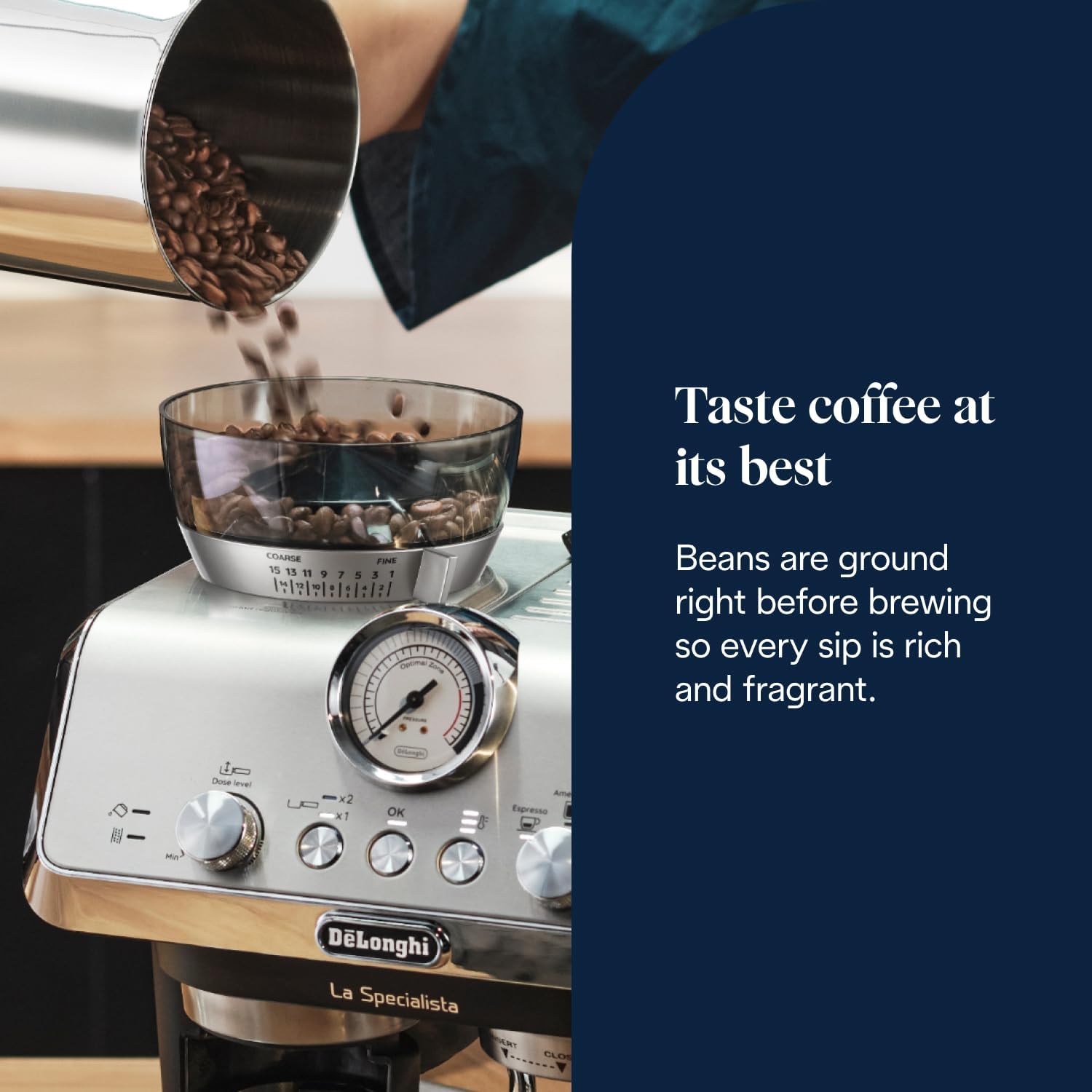 Detalle de De'Longhi La Specialista Metal Barista EC9155.MB 1450W