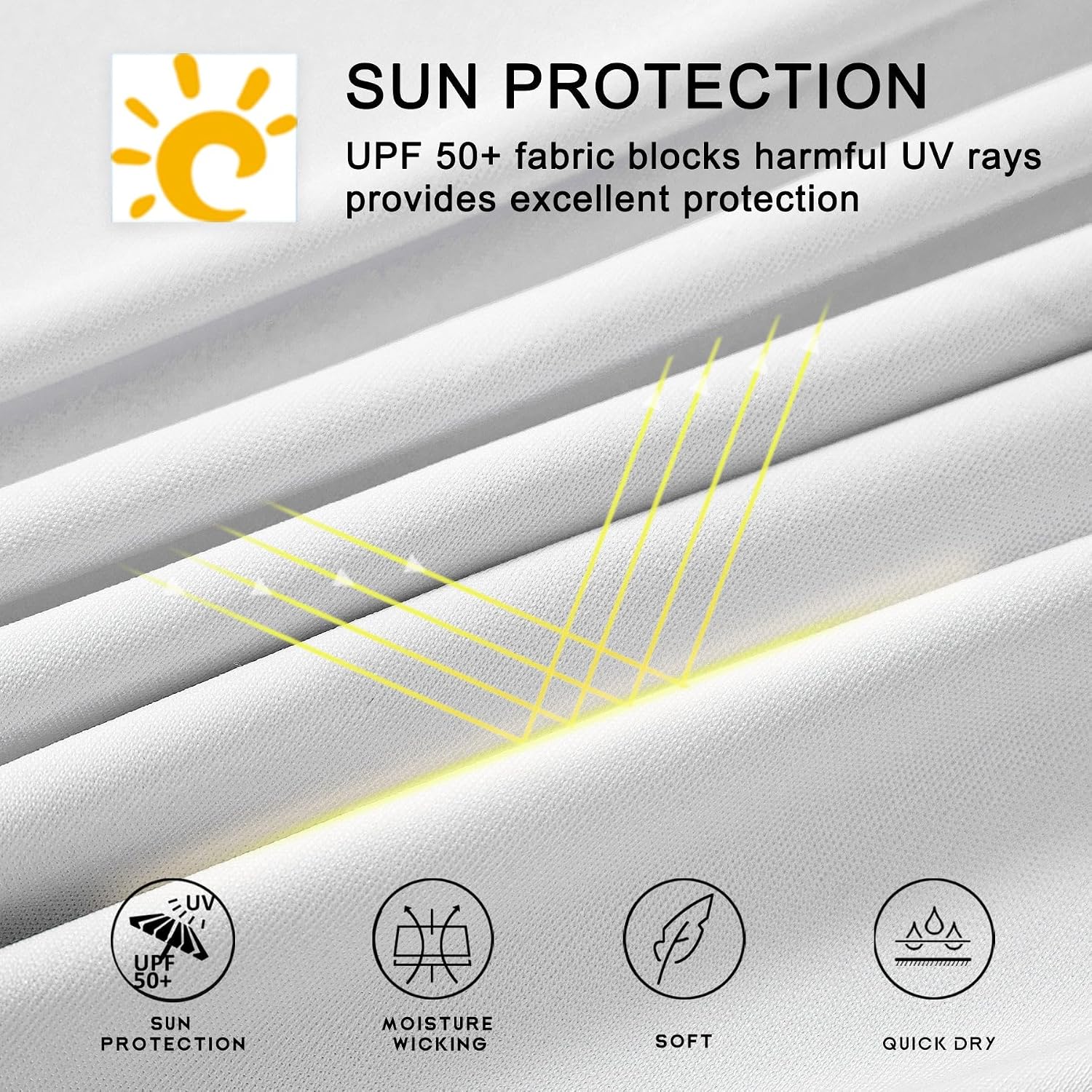 Detalle de Willit Women's UPF 50+ Sun Protection Hoodie SPF Shirt – Lightweight Long Sleeve for Outdoor Activities