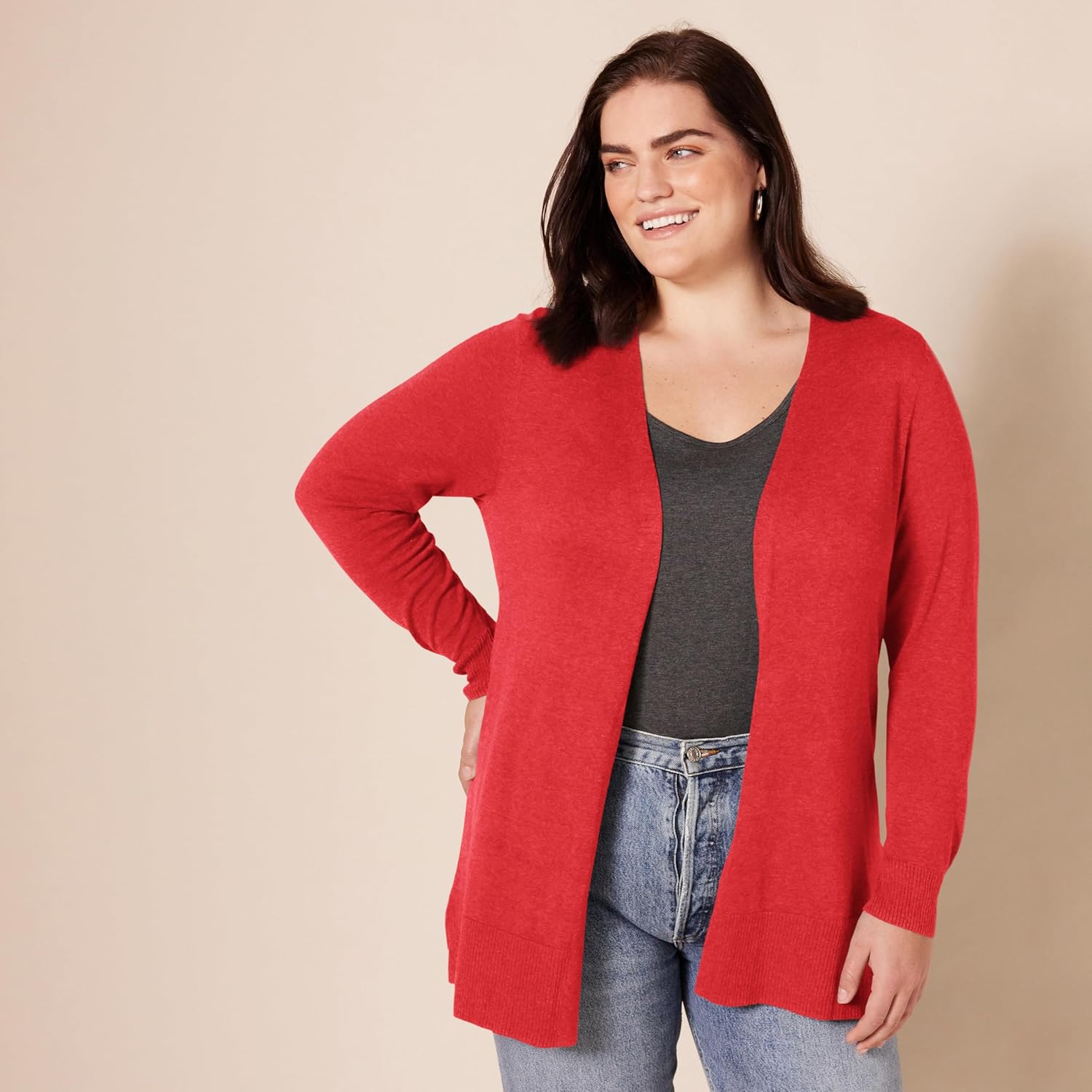 Thumbnail 4 de Amazon Essentials Women’s Lightweight Long Open-Front Cardigan (Plus Size available)