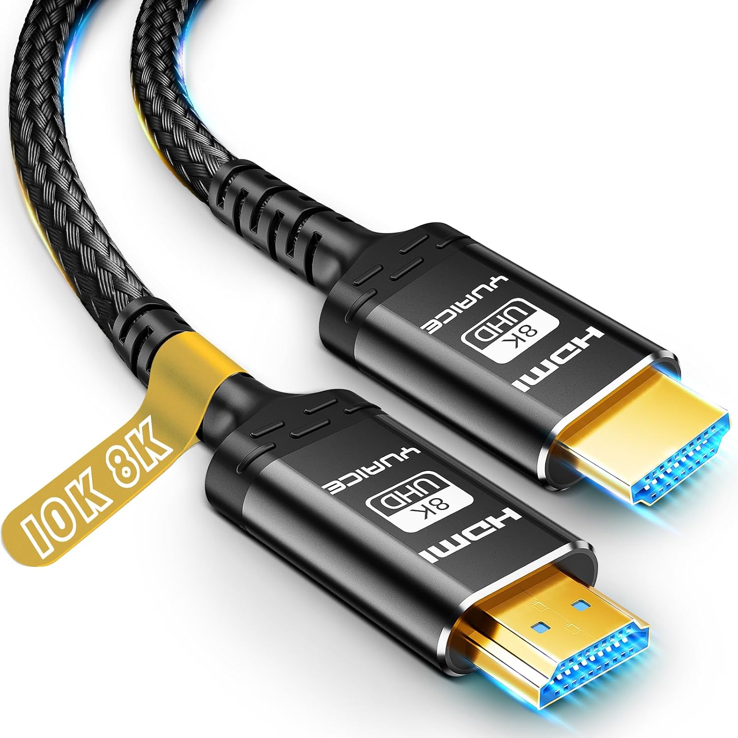Detalle de Yuaice 8K/4K HDMI 2.1 Cable 3.3FT (1M) Real 48Gbps Ultra High Speed