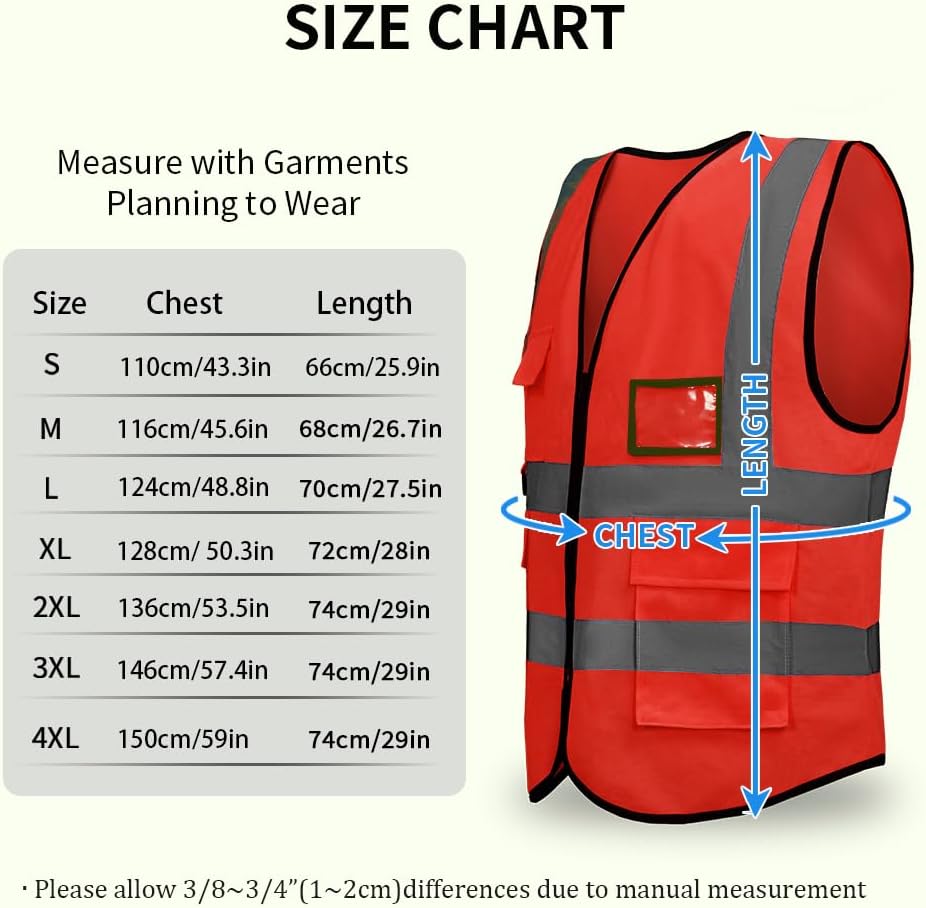 Detalle 2 de Hi Vis reflective vest with pocket