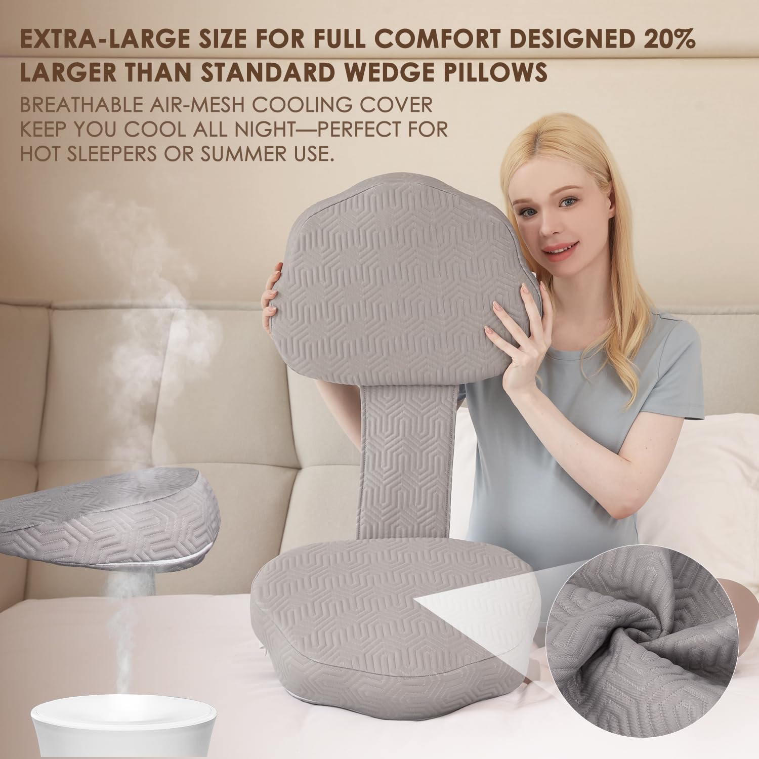 Thumbnail 5 de Chilling Home maternity pillow 10 cm wedge