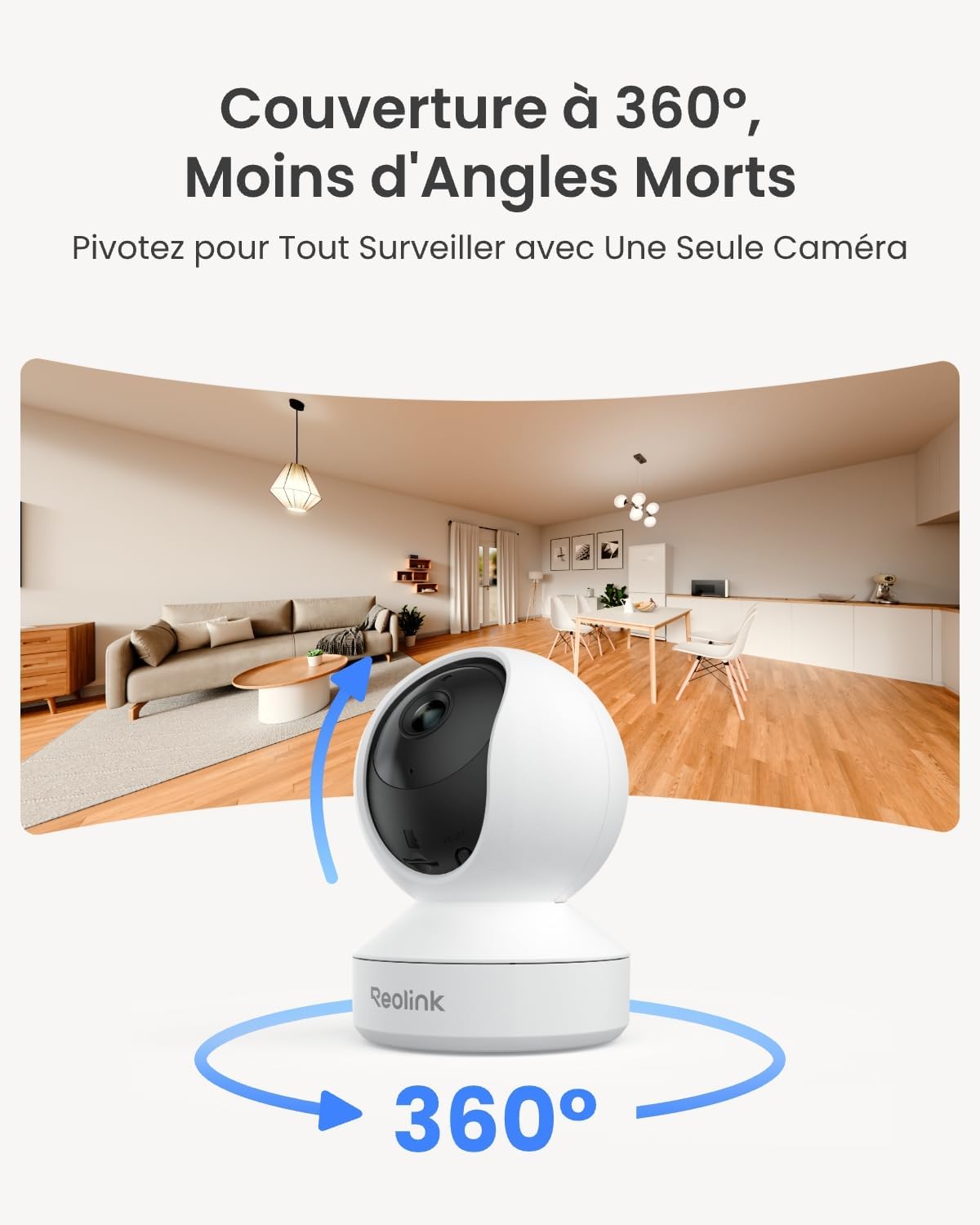 Thumbnail 4 de Reolink 4MP Caméra de surveillance avec vue 360° ⚙