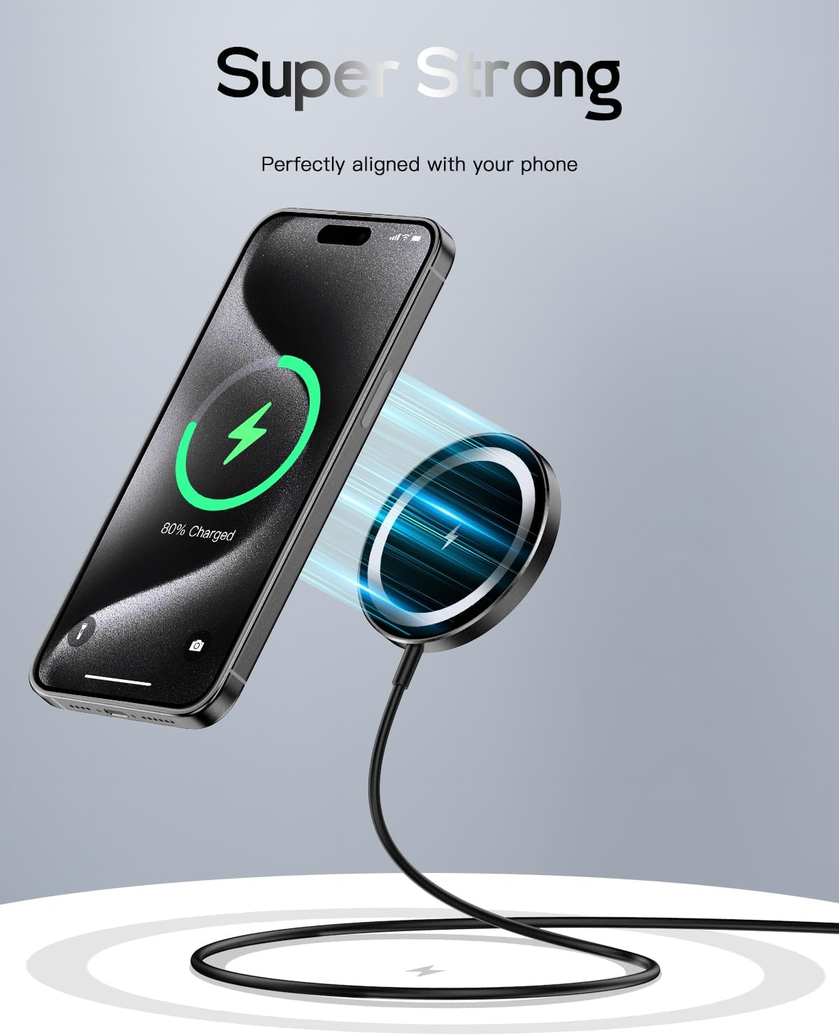 Detalle 2 de Cargador Magnético 15W para iPhone