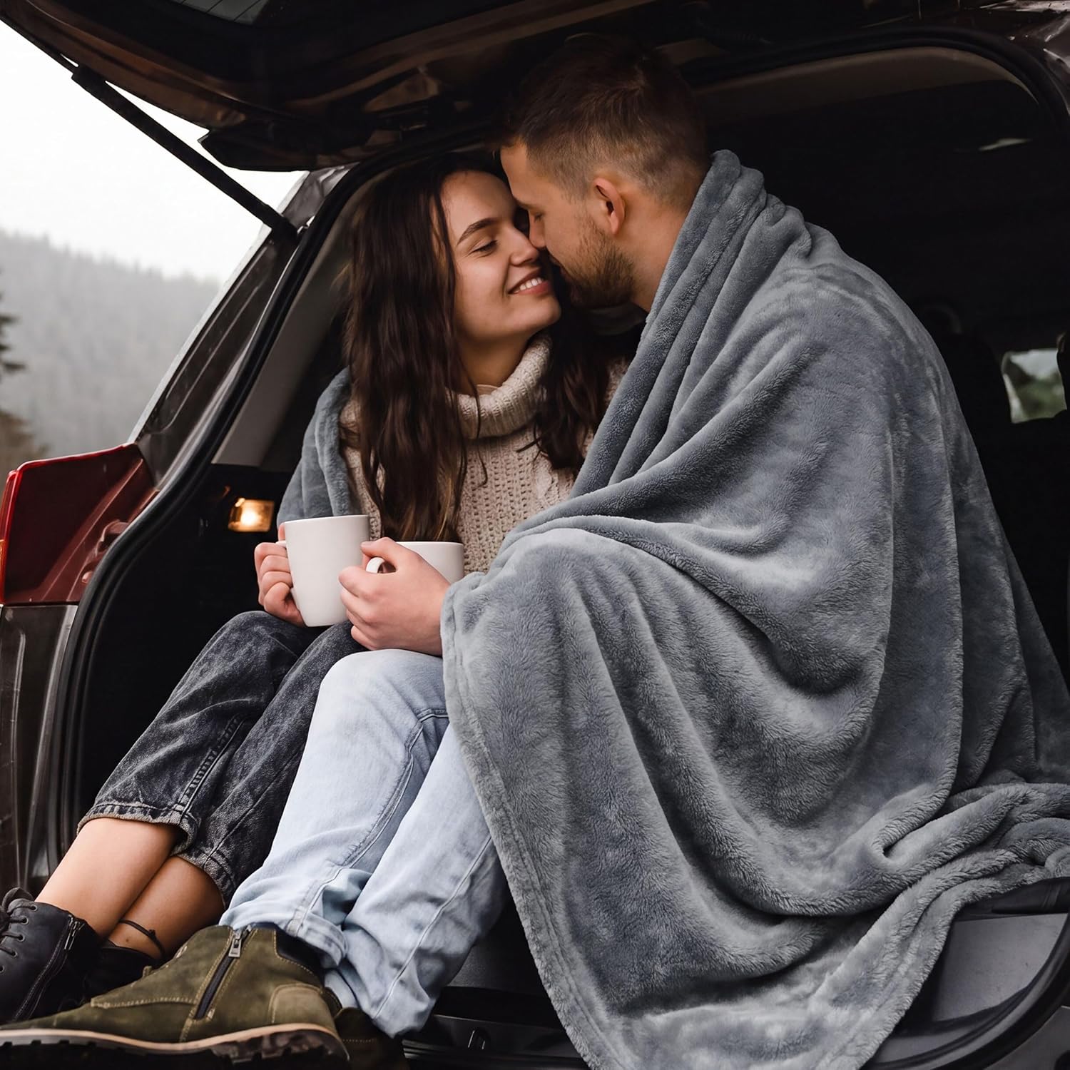 Thumbnail 3 de Bedsure Fleece Throw Blanket for Bed (Silver Grey) – 150x200 cm