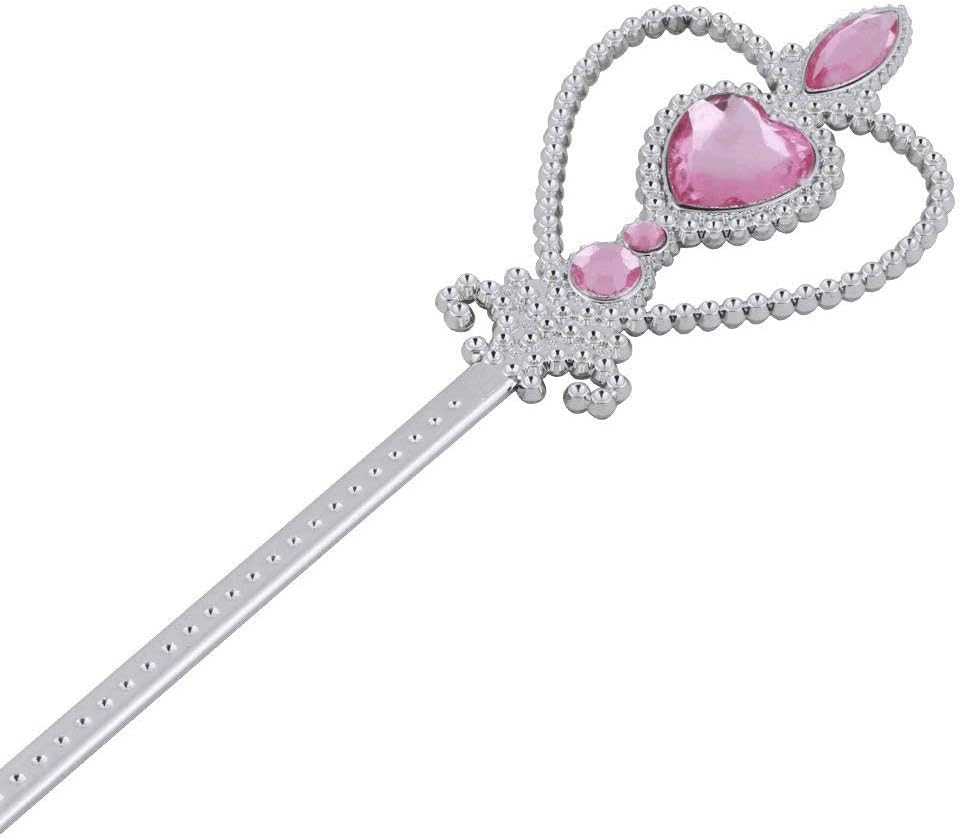 Thumbnail 5 de Set cosplay da principessa Vicloon con tiara, scettro, guanti e gioielli (8 o 9 pezzi) per bimbi 3-9 anni