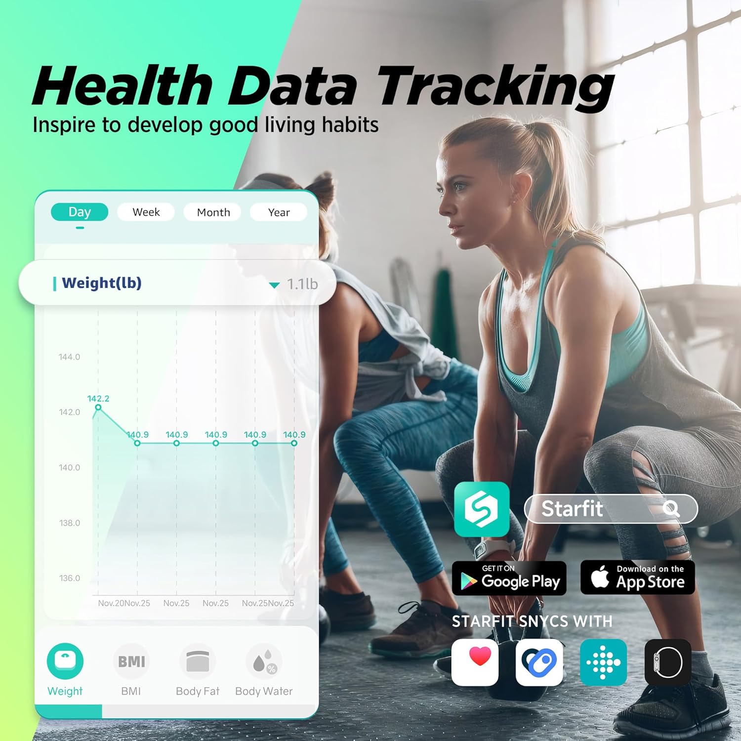 Thumbnail 5 de RunStar Digital Scale with 8-Electrode Accuracy ⚖