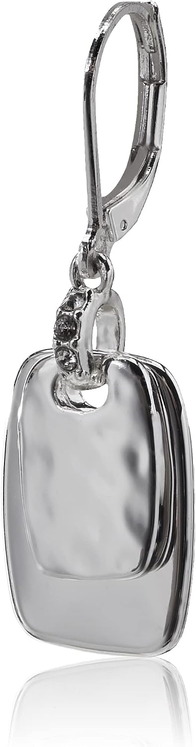 Detalle 2 de Nine West Drop Earrings with Black Crystals