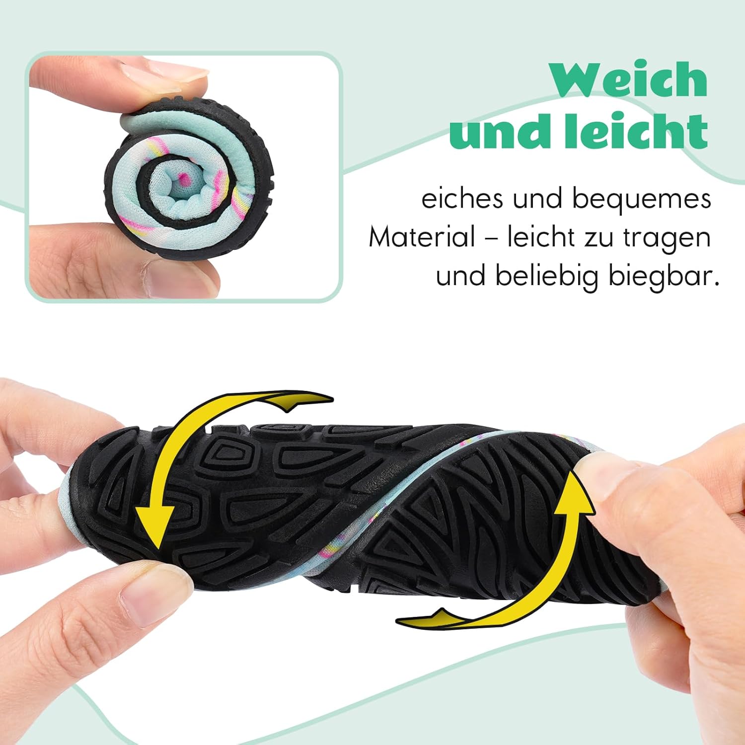 Thumbnail 5 de IceUnicorn Kinder Strandschuhe – schnelltrocknende Badeschuhe mit rutschfester Gummisohle