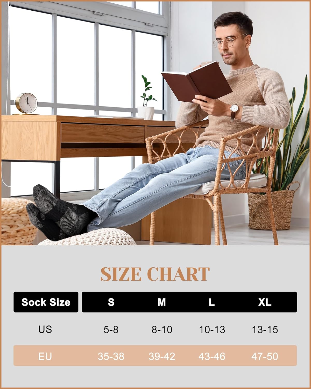 Thumbnail 1 de SukModen Merino Wool Socks 3 Pairs