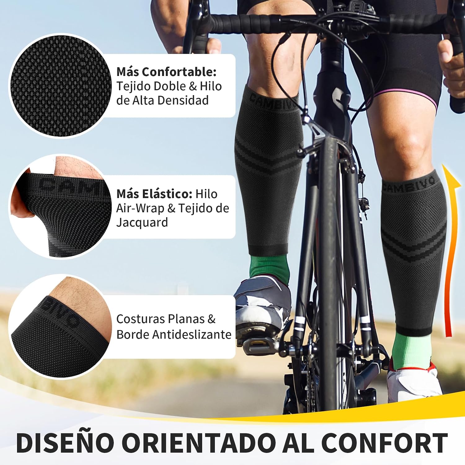 Detalle 2 de CAMBIVO Medias de Compresión x2 para deporte
