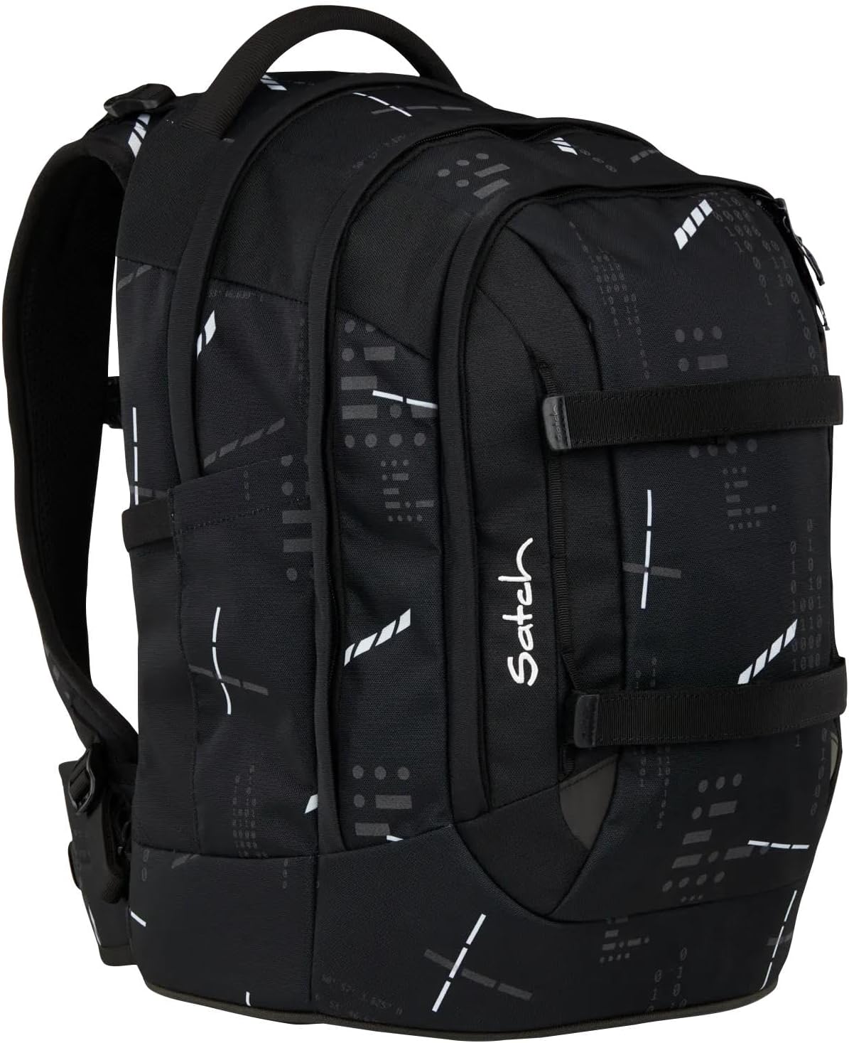 Detalle 2 de Satch Schulrucksack Pack Ninja Matrix – Schwarz | 30 L, ergonomisch, robust