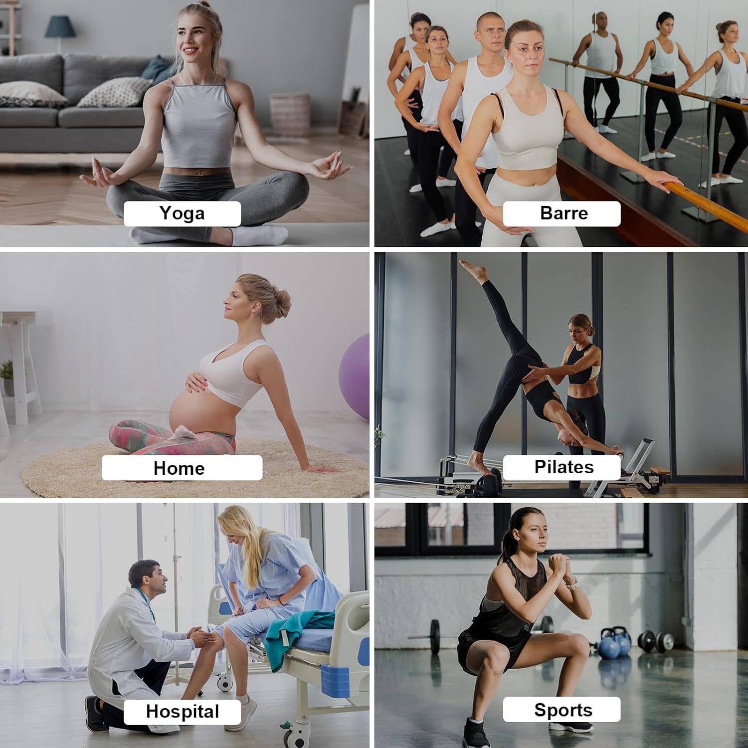 Thumbnail 5 de ILovDaisy Pilates Yoga Socken Damen 39-42