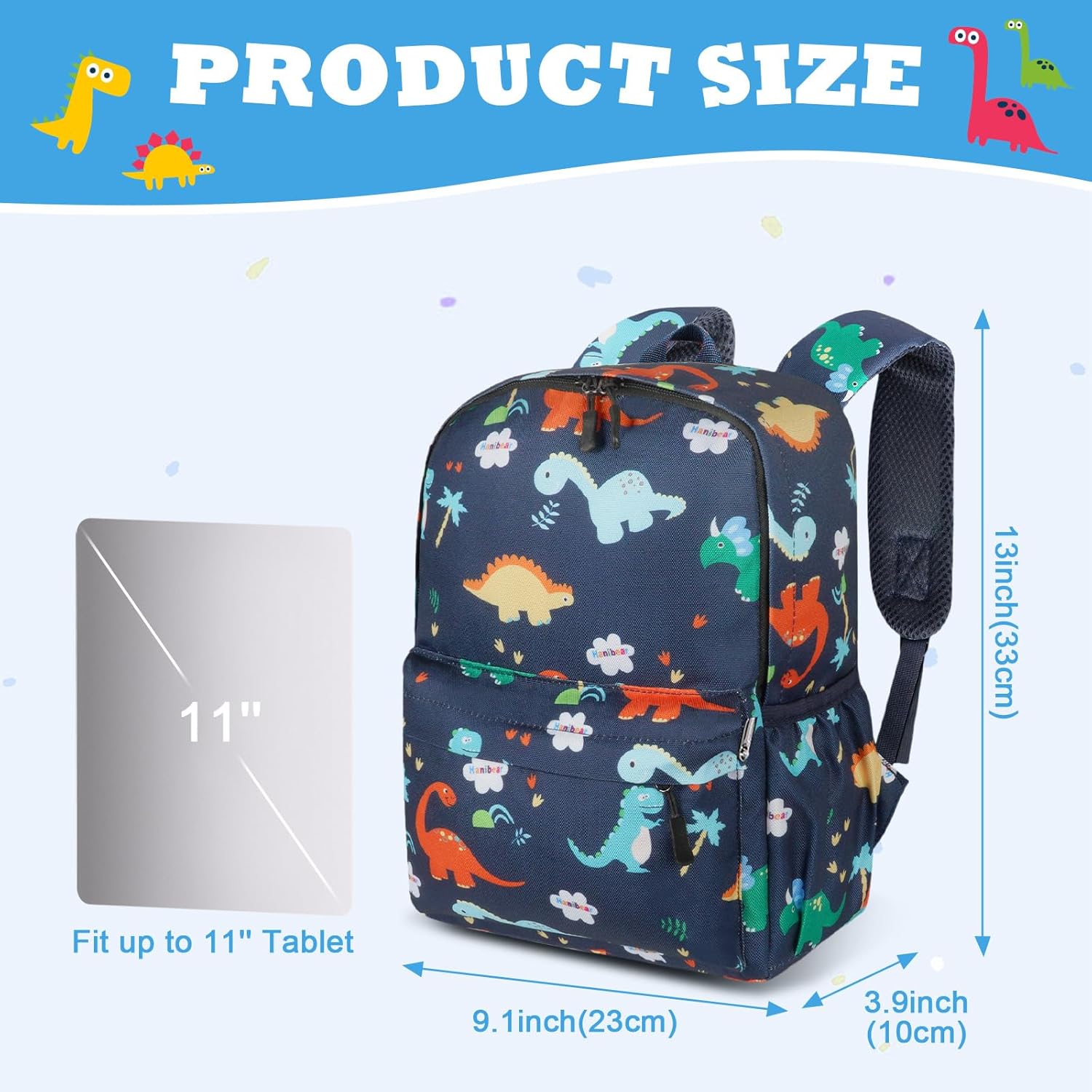 Detalle 2 de Aucuu Sac à Dos Enfant dinosaure 33 cm
