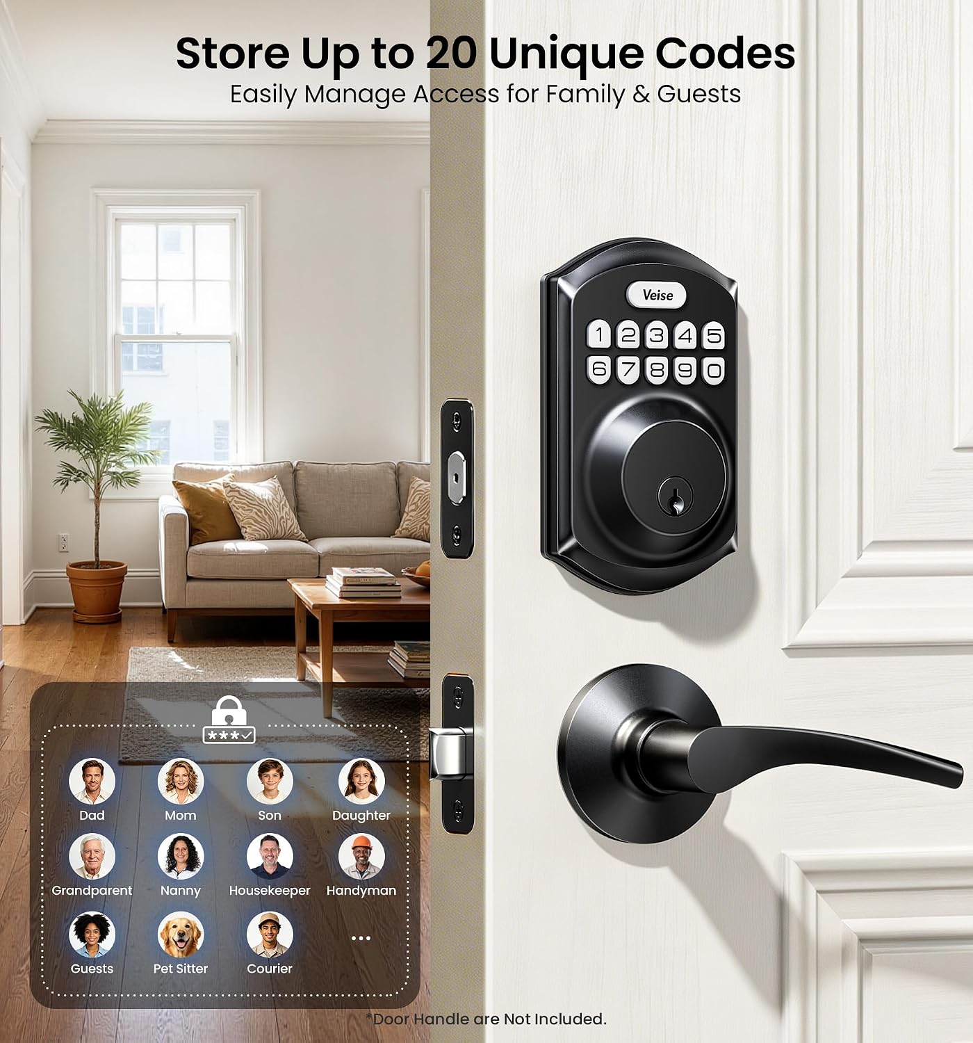 Detalle de Veise Keyless Entry Deadbolt VE001