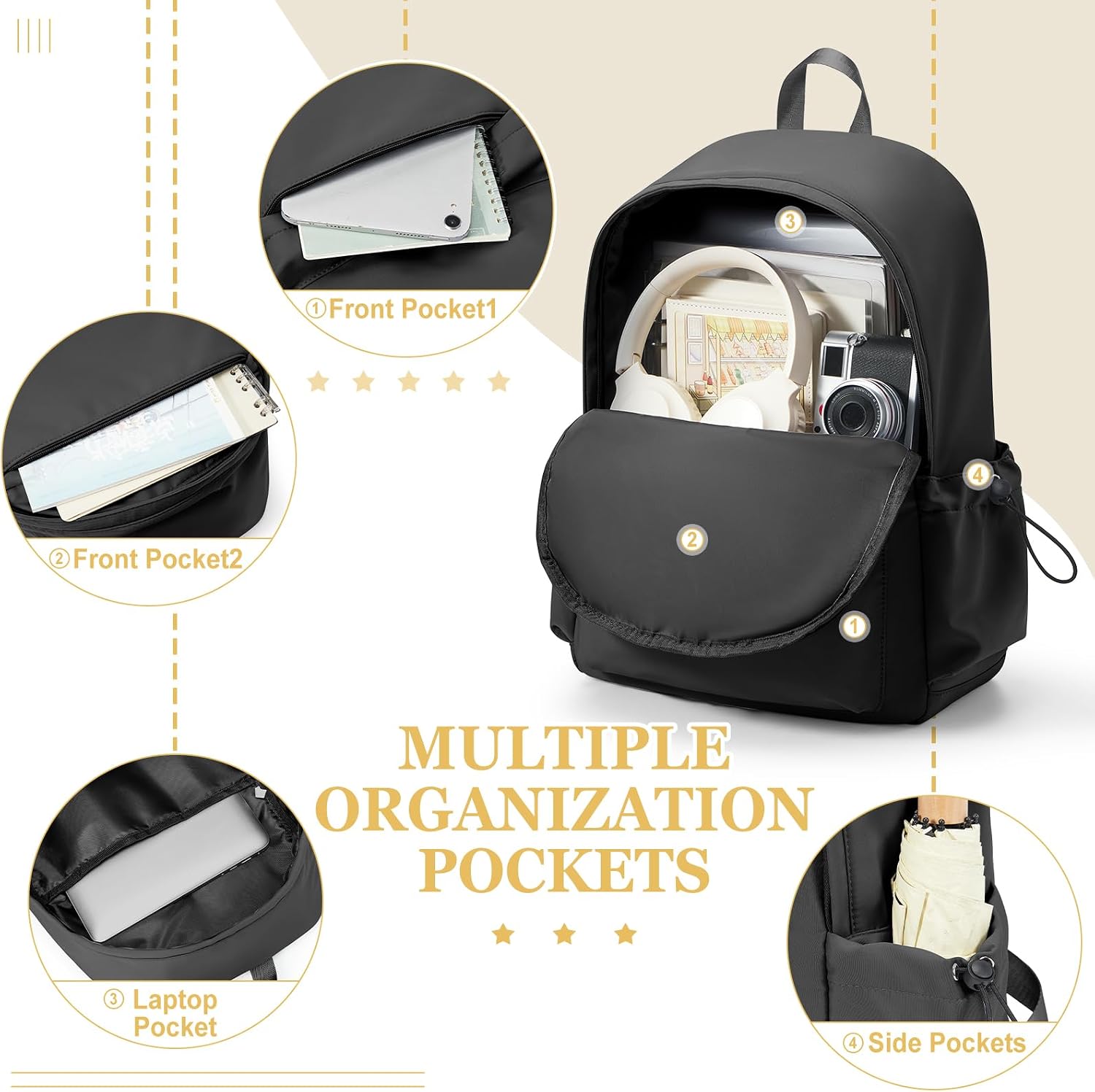 Thumbnail 3 de WEPLAN School Backpack 14in Laptop