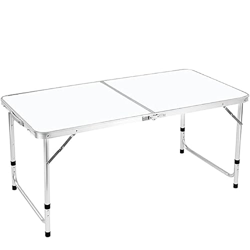 Thumbnail 6 de BARGAIN FACTORY Folding Table 4ft Heavy Duty – Sturdy Aluminium Frame, Portable, Waterproof Top