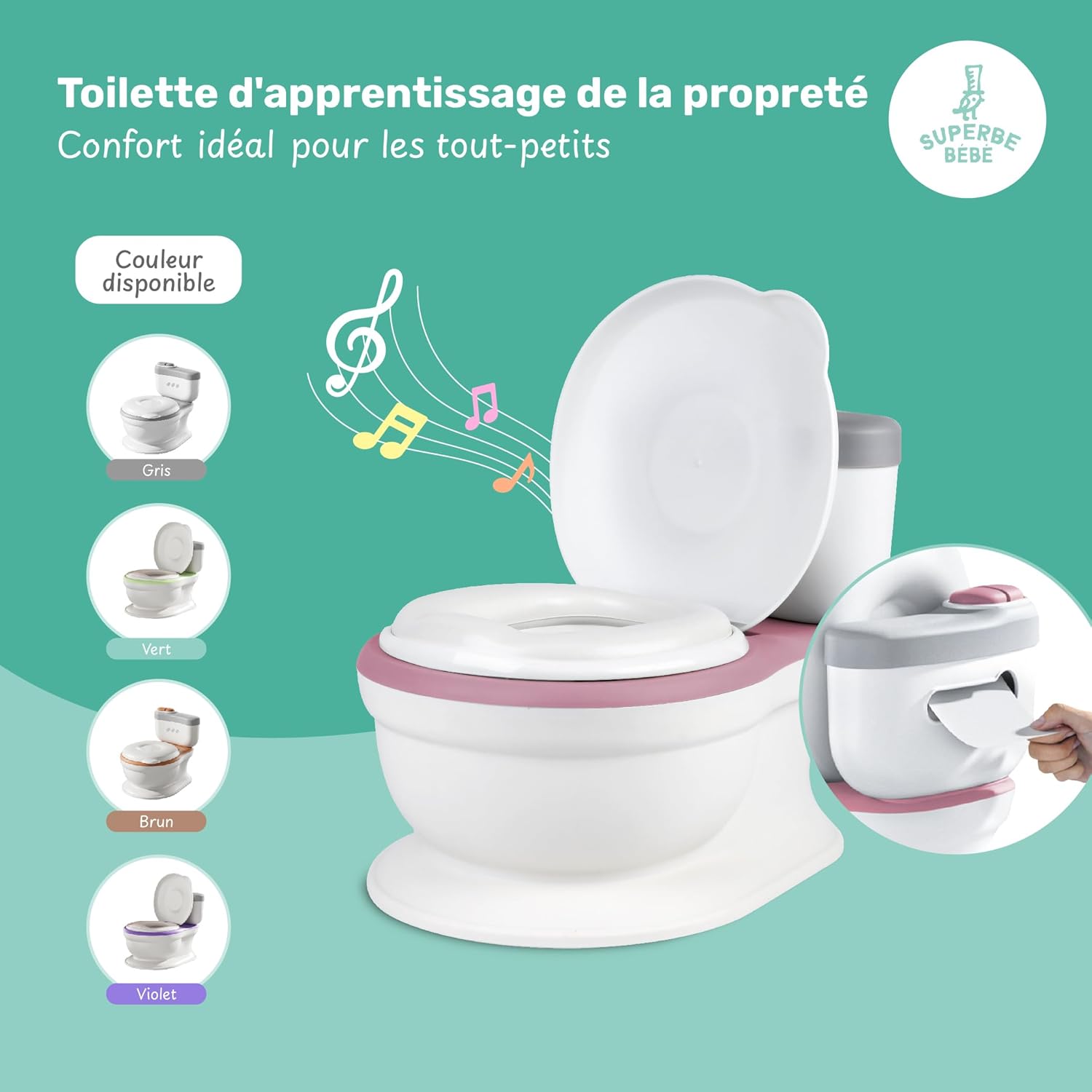 Thumbnail 1 de Pot Bébé Toilette Musical Pour Apprentissage De La Propreté – concrètement pratique et ludique