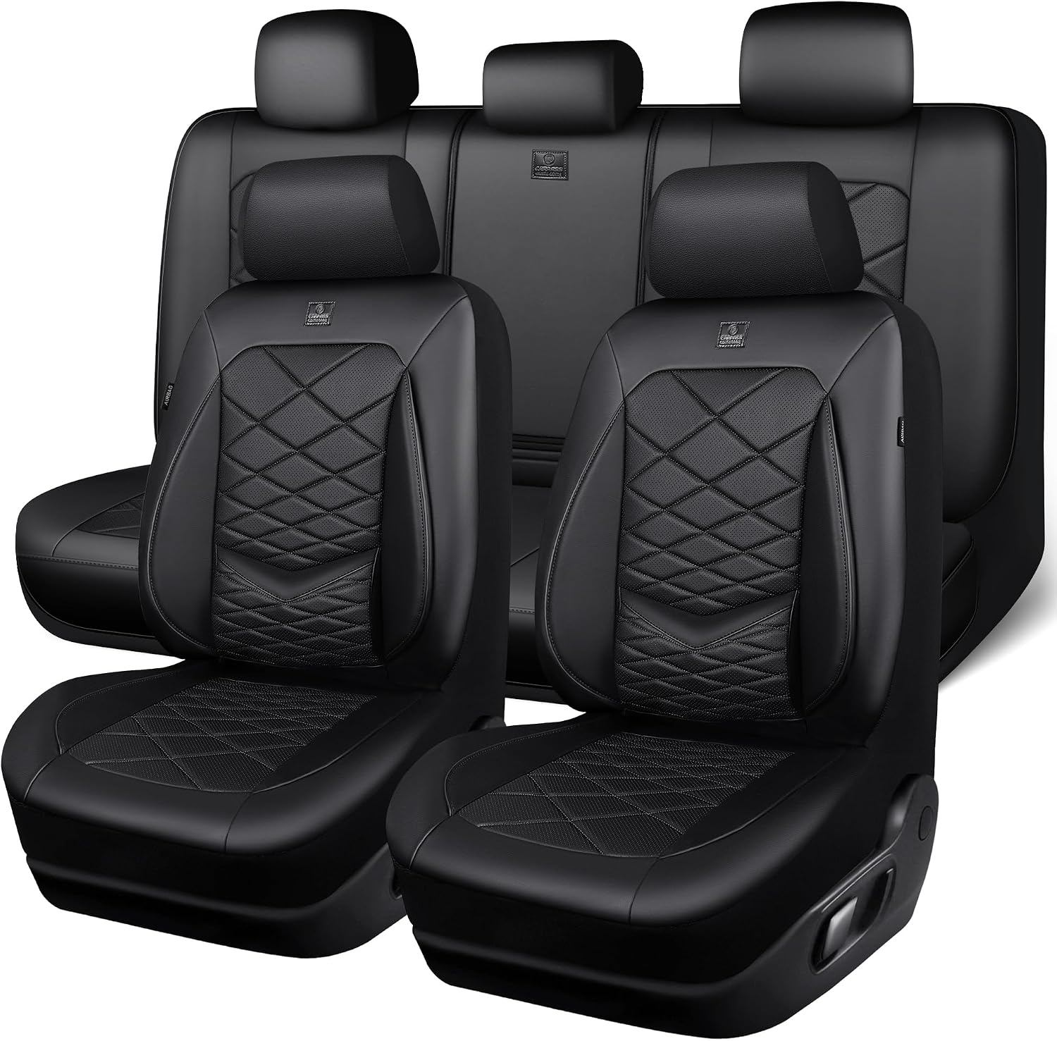 Detalle de CAR PASS Luxury Nappa Leather Seat Covers
