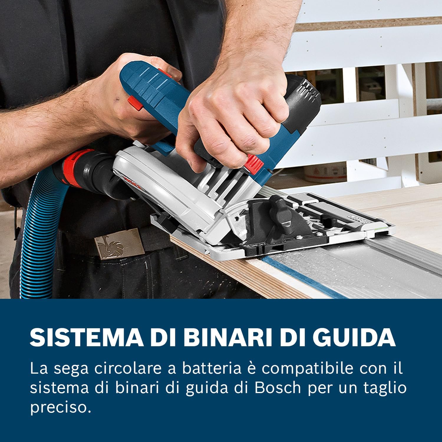 Thumbnail 3 de Bosch Professional GKS 18V-57 G System: Sega Circolare a Batteria 18V, Lama Ø165 mm, Profondità 57 mm