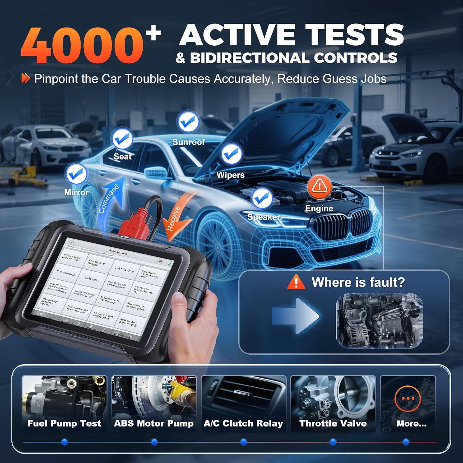 Thumbnail 5 de XTOOL D8S AI-Assisted Bidirectional OBD2 Scanner with Topology Mapping (2026 Upgrade)