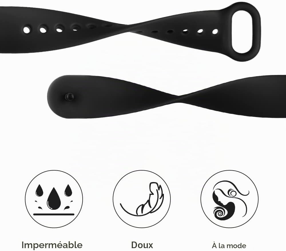 Detalle de Ainiv vervangbandje voor Xiaomi Mi Band, siliconen, nylon of roestvrij staal