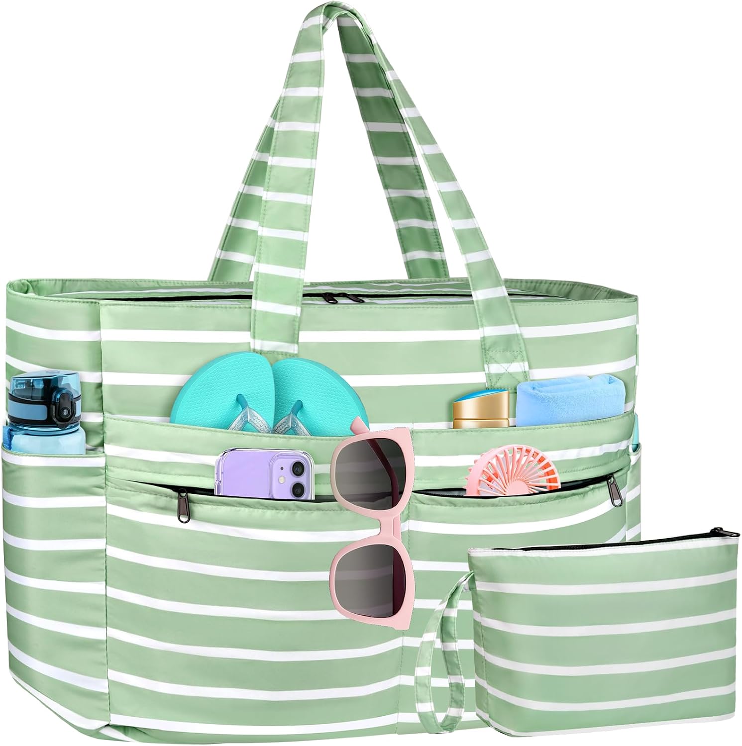Detalle de WACCET Borsa Mare Donna Grande: tote impermeabile XXL per vacanze in spiaggia