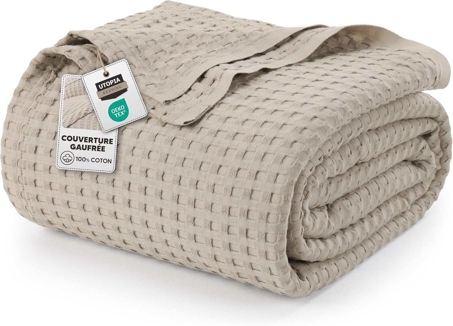 Detalle de Utopia Bedding Couverture gaufrée 228×228 cm