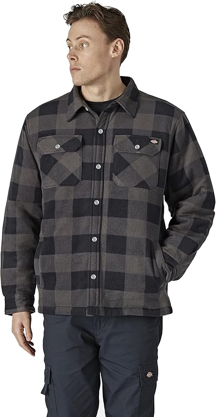 Detalle de Dickies Sobrecamisa Portland para Hombre, Azul 🌟