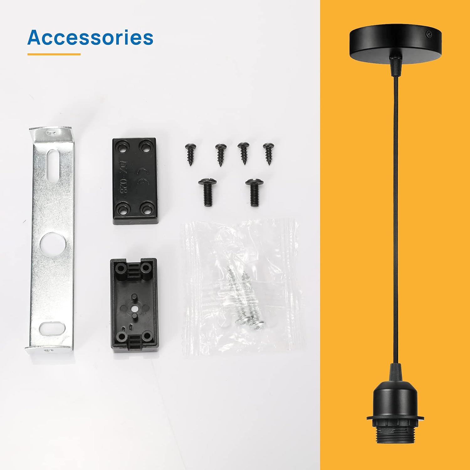 Thumbnail 5 de Linkind Portalámpara E27 de Metal Colgante con Cable Ajustable 🔌