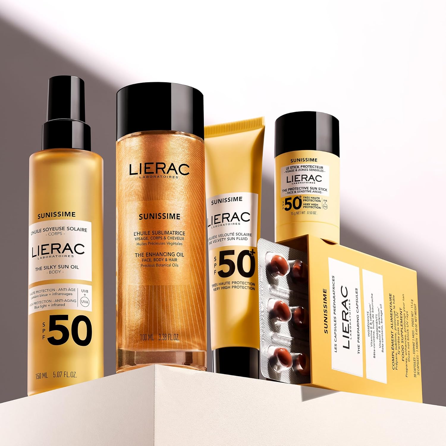 Detalle de Lierac Huile Pailletée Sublimatrice 100 ml — Sublimez visage, corps et cheveux