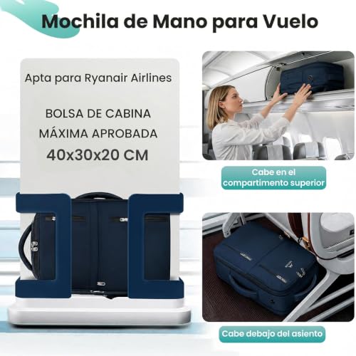 Thumbnail 2 de MATEIN Mochila de viaje 40 × 30 × 20 cm, 24 L y bolsillo para portátil de 15,6”