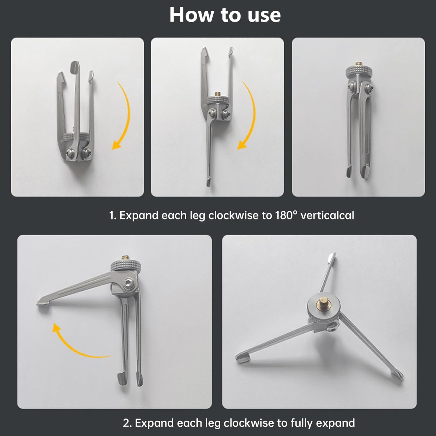 Thumbnail 5 de Campingmoon Outdoor Stabilisator für nachfüllbare Gastanks – faltbarer Edelstahl/Aluminium-Kameraständer (1/4)