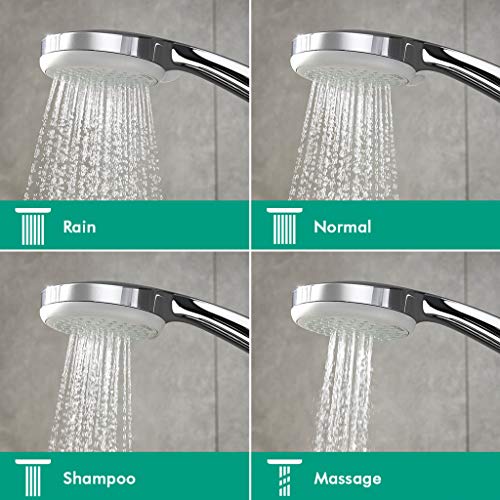 Thumbnail 3 de Hansgrohe Croma 100 – Duschkopf/Handbrause mit 4 Strahlarten, 100 mm, Antikalk-QuickClean