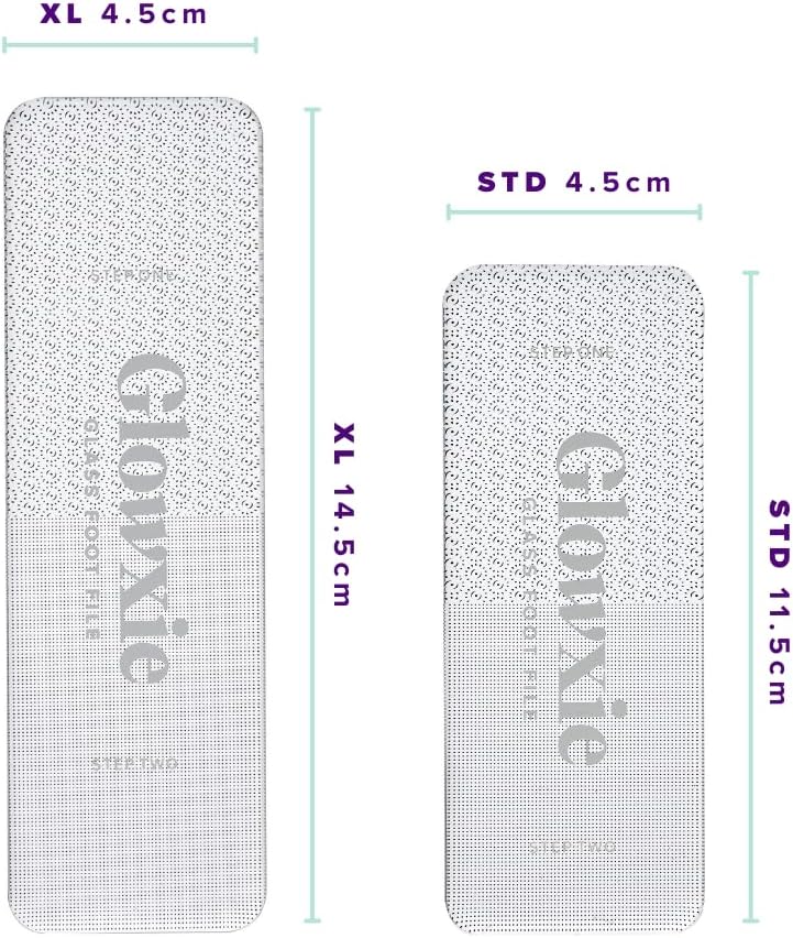 Thumbnail 5 de Glowxie XL Nano Glass Foot Files for Hard Skin – 2-in-1 wet & dry foot file & heel scraper