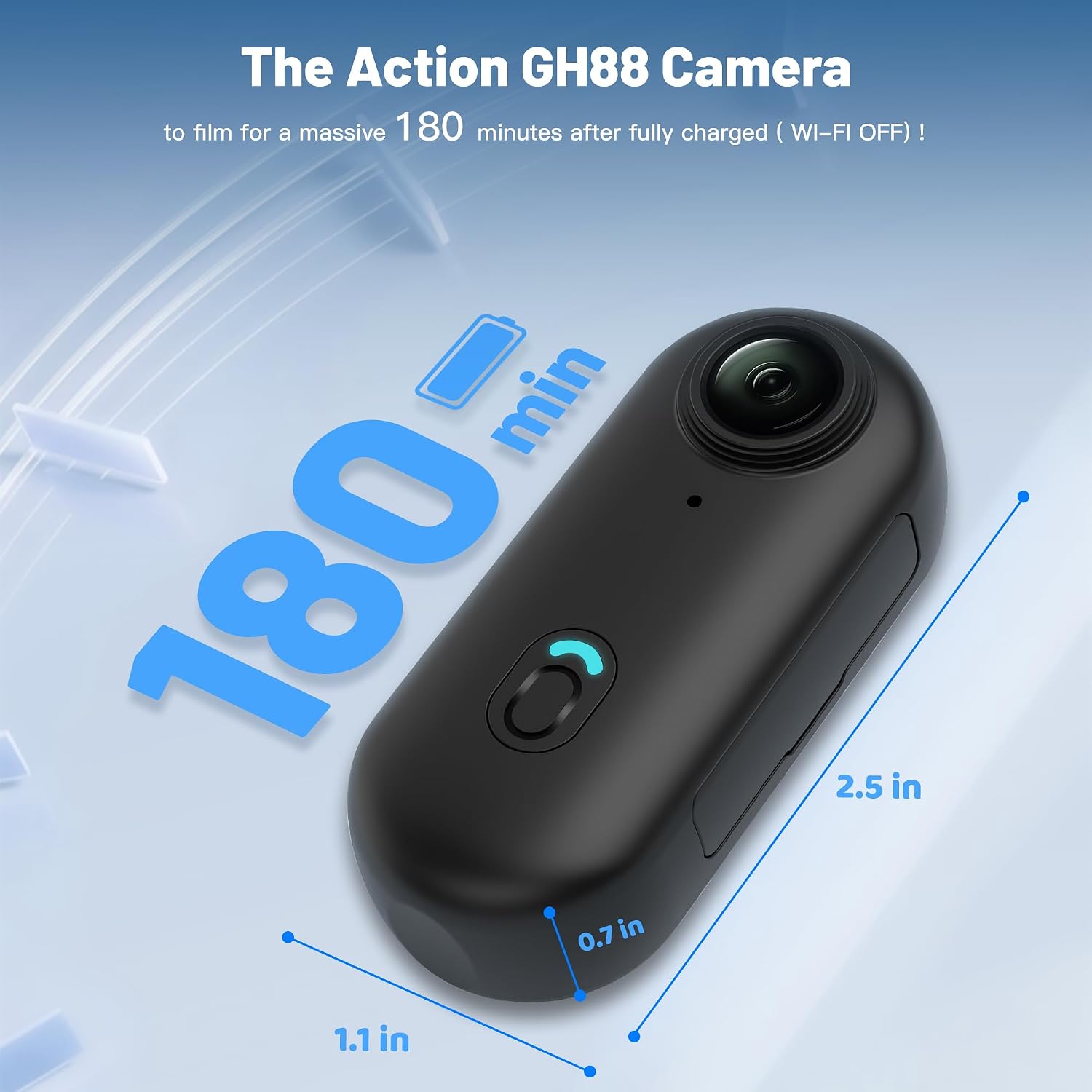 Detalle de Meoilkolnm 4K 128GB Mini Body Camera (Thumb Size) with Magnetic Pendant & 360° Clip, Black
