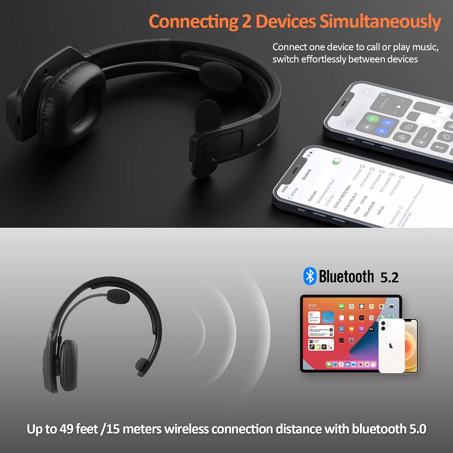 Detalle de LEVN Bluetooth Headset 60h