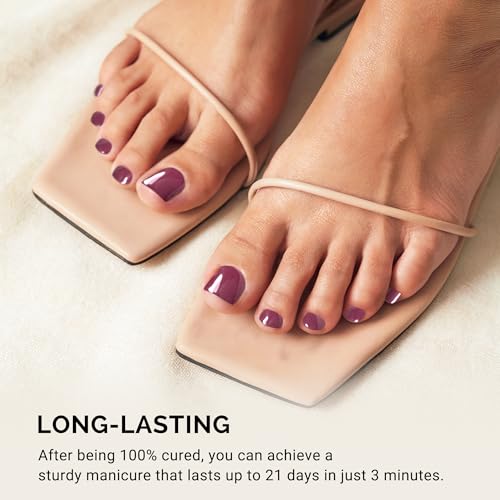 Thumbnail 2 de MelodySusie 32Pcs Semi-Cured Gel Toe Nail Strips – DIY Pedicure That Cures Under UV/LED