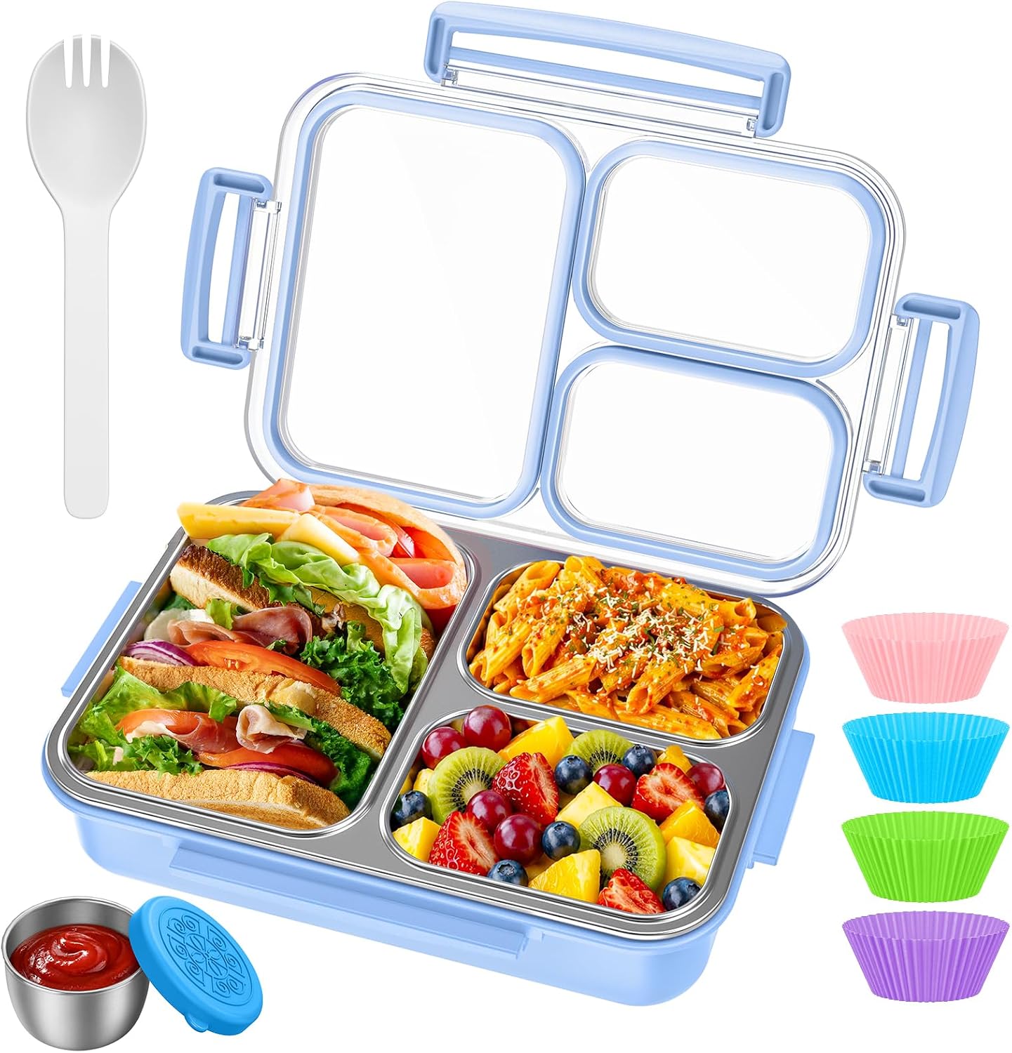 Detalle de KHOXU Stainless Steel Lunch Box 28 oz