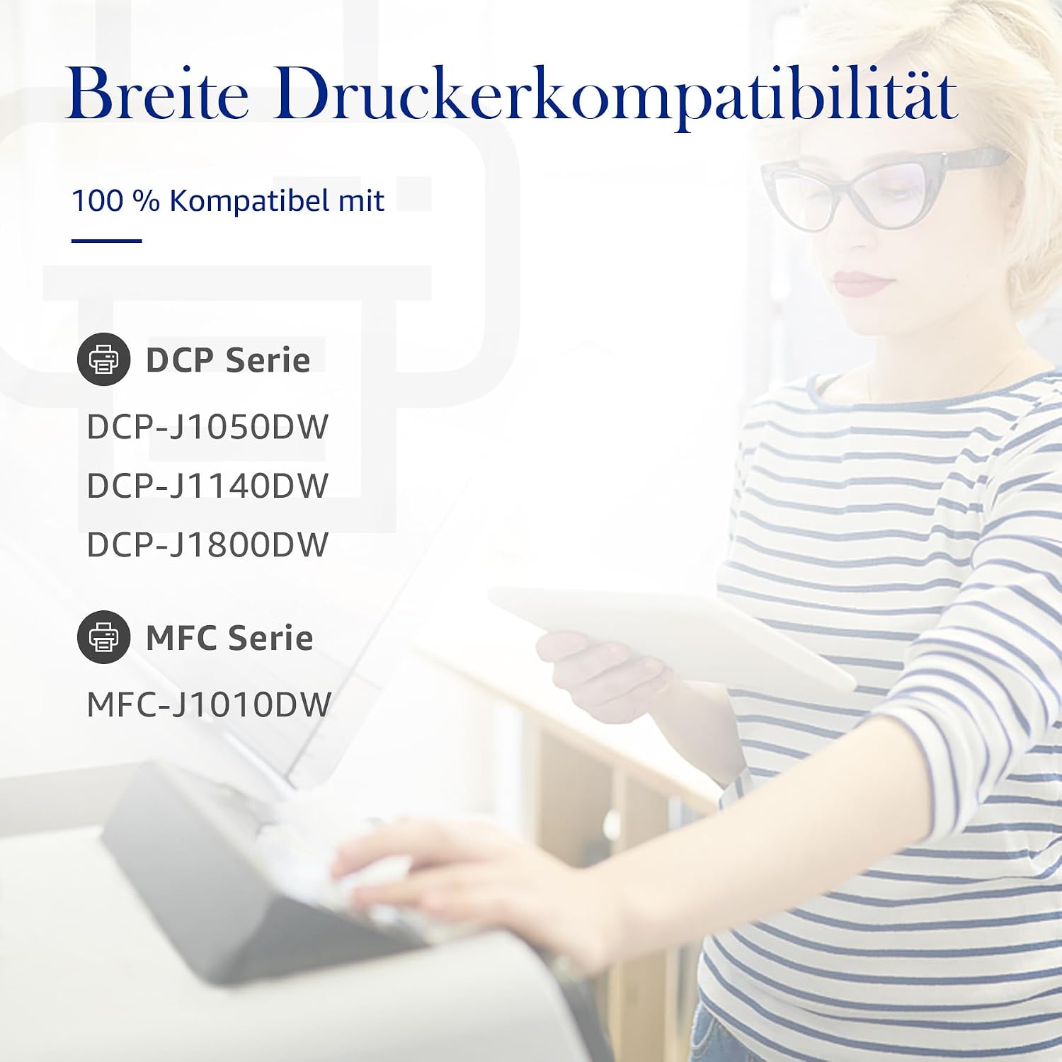 Detalle de STAROVER LC421XL LC-421XL Tintenpatronen – kompatibel mit Brother DCP/J/M Serie (Multipack)