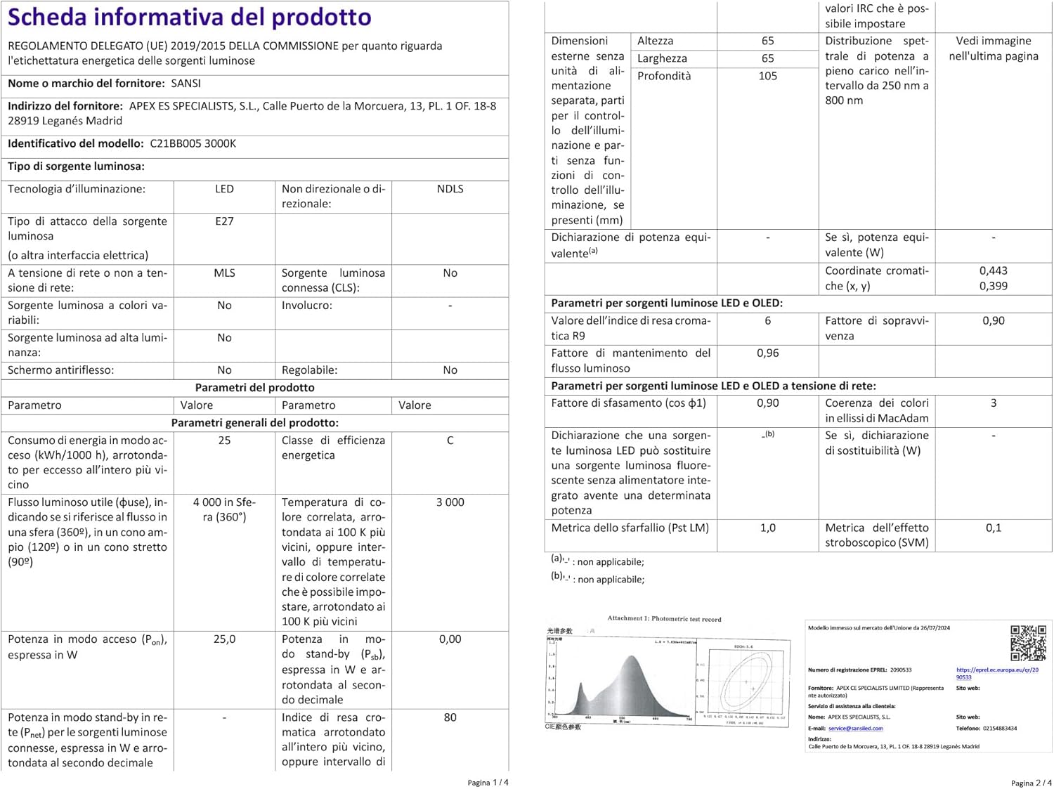Thumbnail 9 de SANSI Bombilla LED E27 25W Luz Cálida 🌟 Alto Brillo 4000 Lúmenes