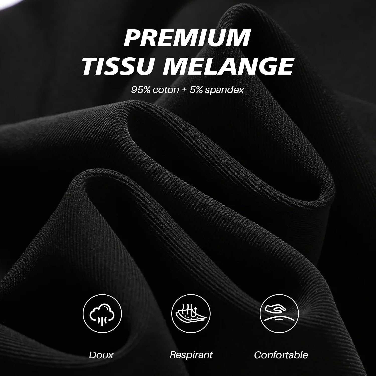 Thumbnail 4 de PUTUO Boxer Grande Taille pour Homme — Caleçon long en coton avec ouverture devant, ceinture large et multipack 4 paires (XL–5XL)