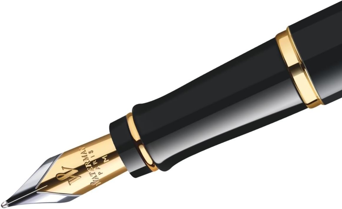 Detalle 2 de WATERMAN エキスパート エッセンシャル ブラックGT S2243112 万年筆 F細字・金仕上げ