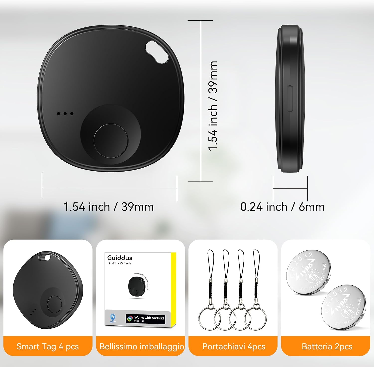 Thumbnail 6 de Air Tracker Android: 4 Smart Tag Bluetooth compatibili con Google Find Hub per chiavi, bagagli e portafogli